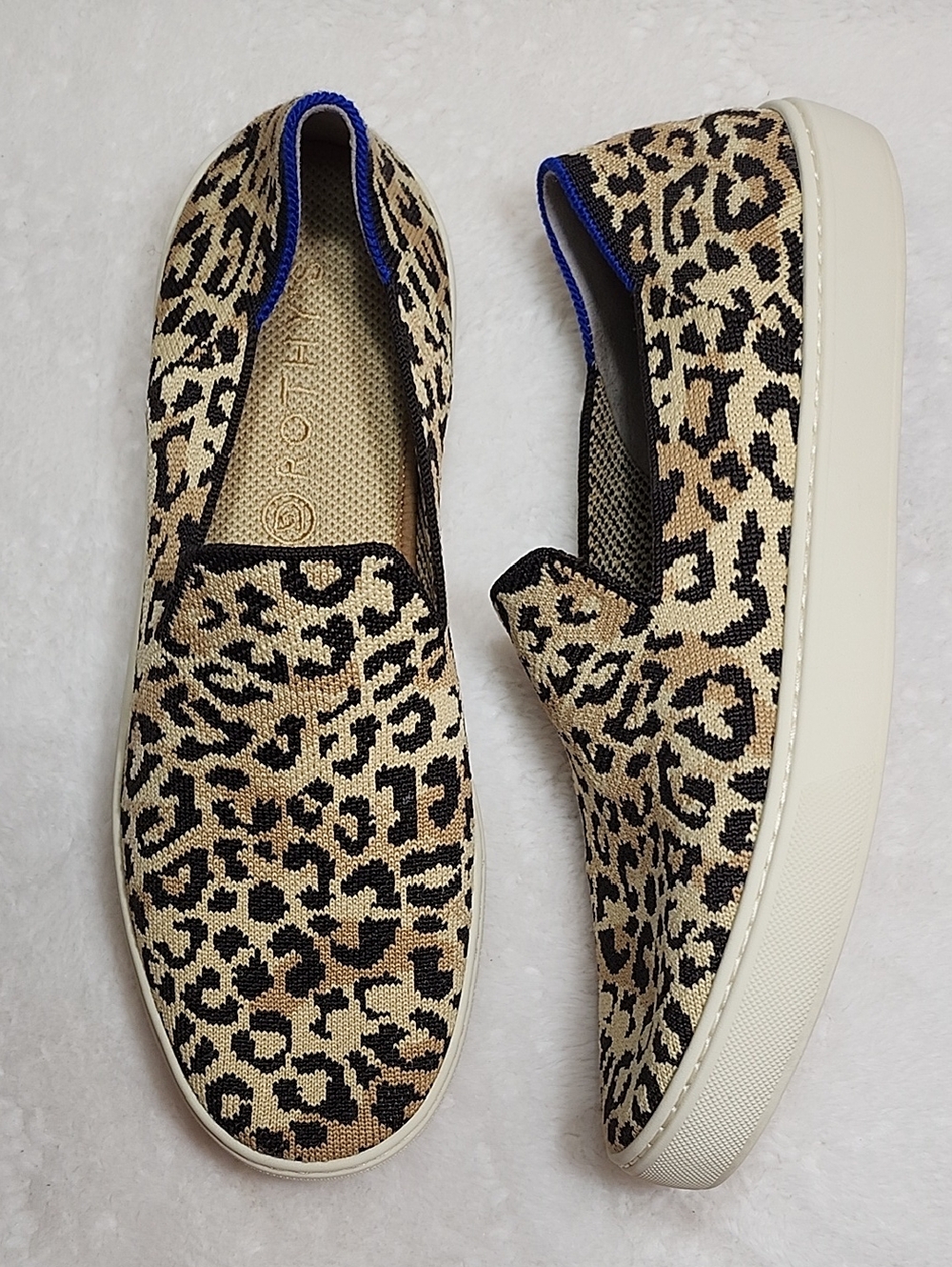Rothy's The Original Slip On Loafers Washable Animal Print Shoes Sz 10 - Picture 15 of 16